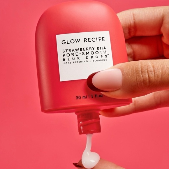 Glow Recipe Strawberry BHA Pore-Smooth Blur Drops, New without box - Picture 3 of 12